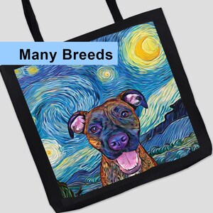 Personalized Dog Seaside Tote, Custom Yorkie Dog Totebag, Pitbull ...