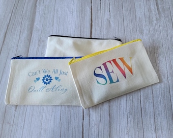 Notion Zipper Pouch: Quilt Along or Sew Design