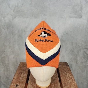 Vintage Disney Mickey Mouse Beanie Hat Headwear Embroidered Logo Cartoon Gifts Casual Classic Unisex