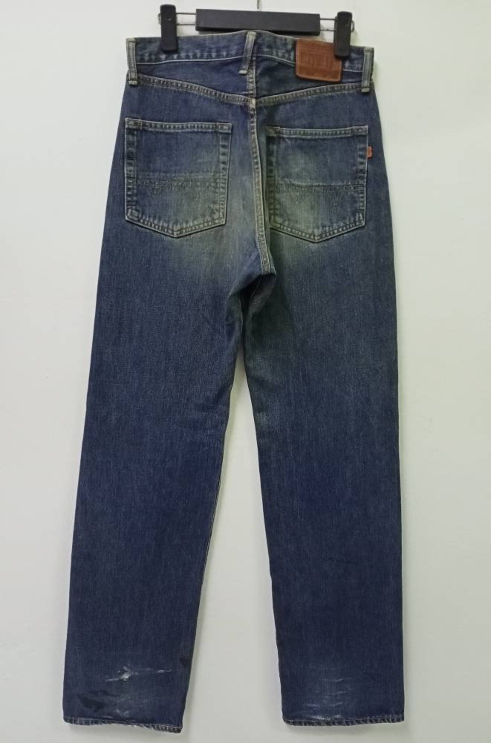 Jean Edwin Japanese Selvedge Délavé Clair Déchiré - Taille S, Occasion Très Bon état, Style Vintage