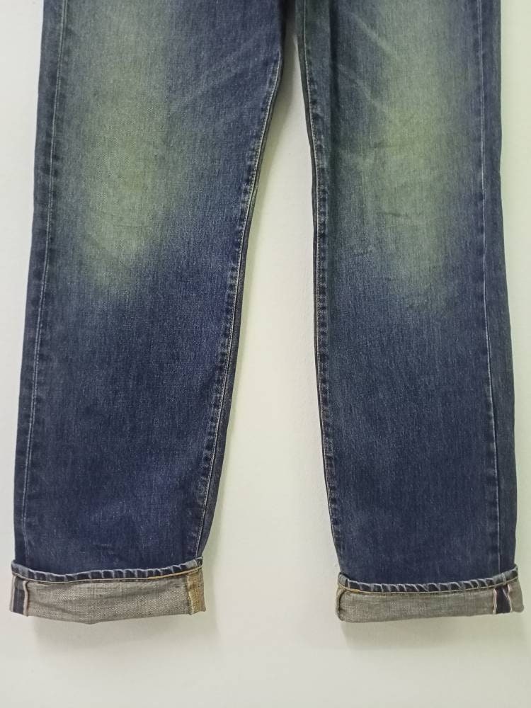 Vintage Edwin 505 Japan Selvedge Denim Jeans Waist 29 Mens Japan Faded ...