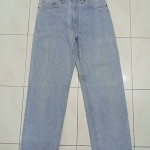 Vintage 90s Levis 510 Light Blue Jean Men Straight Leg Waist 30 / Made in Usa / Zipper / Levis Men / Mens Denim / faded jeans / 90s jeans