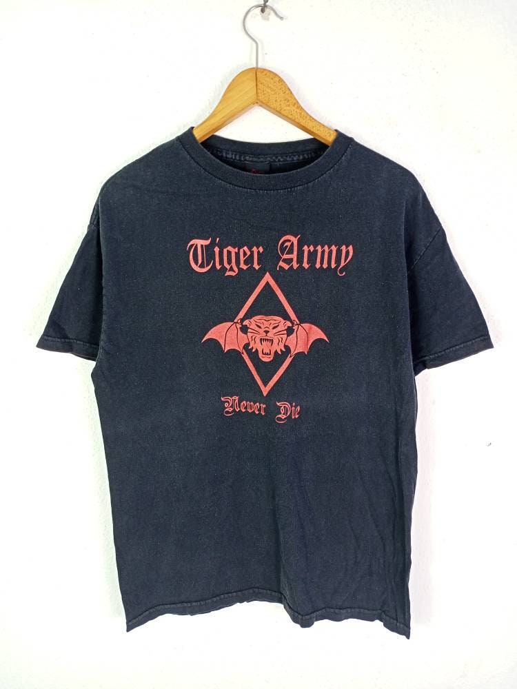 Vintage ARMY TIGER Band T Shirt Music 
