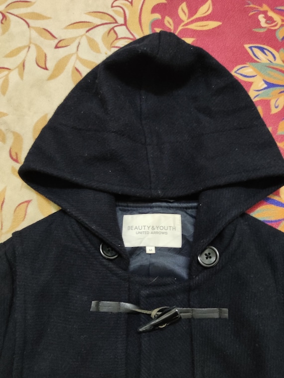 Vintage United Arrows Duffle Jacket / Women's Navy Blue Toggle