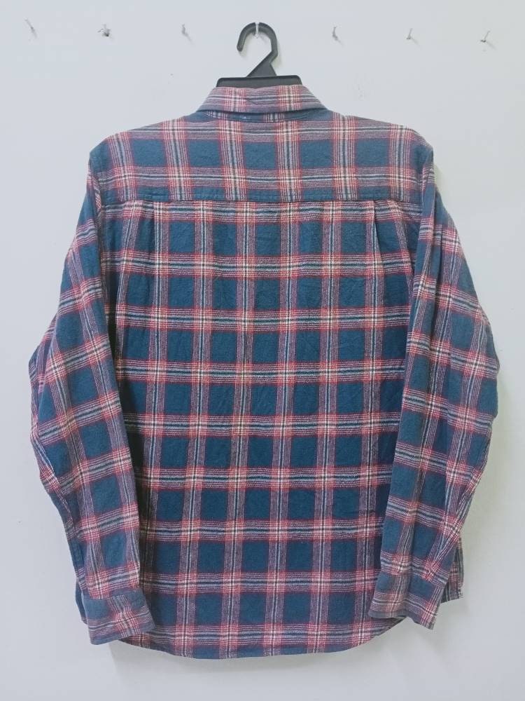 ● PENFIELD ● Vintage Check Shirt Dress Vintage-check cotton shirt dress – LISKAFASHION