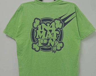 In4mation Cross Bone T-Shirt, Japanese Streetwear Tee, Pocket Tee, Harajuku Fashion, Size L