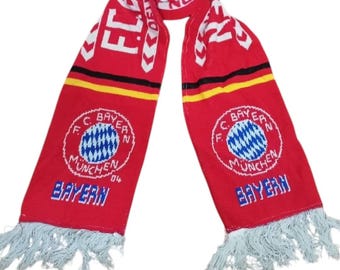 Vintage Bayern Munich FC Acrylic Scarf Football Supporters Muffler Sportswear Germany Soccer Club Football casual