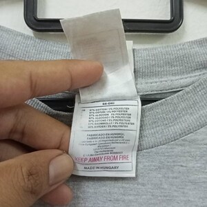 Vintage Nike Grey T-Shirt Nike Swoosh Retro 90's Streetwear Size M image 8