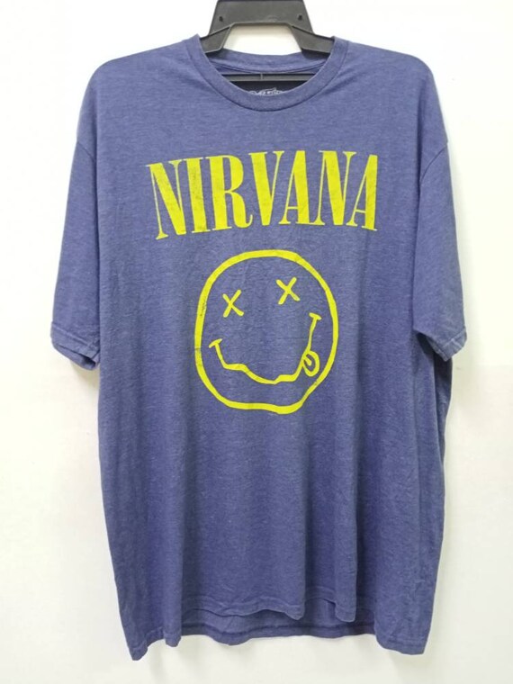 NIRVANA Smiley T Shirt Nirvana Band 
