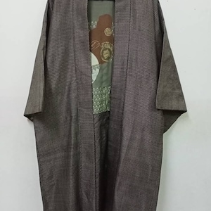 Vintage Japanese Kimono Medium Kimono Long Kimono Short Robe Haori Japanese Jacket Japanese Kimono Traditional Size M