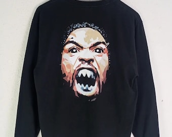 Vintage Method Man Long Sleeve Tee / Wu-Tang Clan Tical 2000 Judgement Day / Rap Tee / Tadaomi Shibuya Art / Japanese Streetwear / Size M