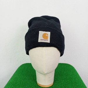 Carhartt Black  Beanie Hat / Workwear / Streetwear / Winter Hat/ Ski Hat/ Snow Hat/ Free size