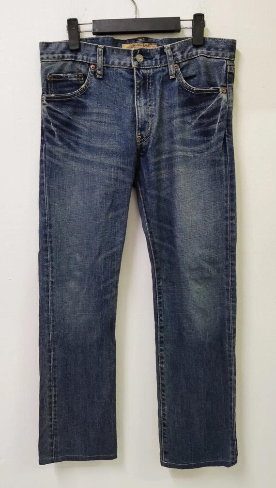 Uniqlo, Vintage Uniqlo Slim Fit Jeans Blue Japanese Denim Pants Waist 34