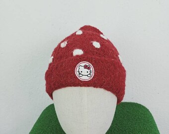 Hello Kitty Beanie - Etsy UK