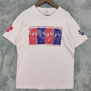 Milky Holmes Anime T-shirt  Tante Opera Milky Holmes Girls Detective Fiction Japanese Cartoon Manga Comic Size M