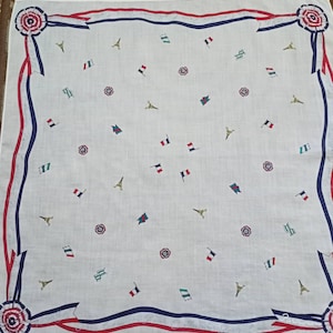 Vintage Pierre Balmain Handkerchief Paris Neckerchief Pocket Square Authentic Designer Hanky Luxury Gifts Men Women