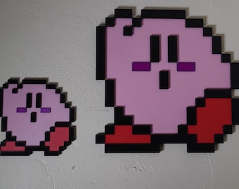 Kirby NES Wall Art: Retro Nintendo-Inspired Game Decor