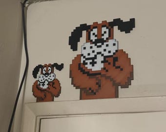 Duck Hunt Laughing Dog Wall Art | Retro NES Nintendo Game Room Decor | Classic 8-Bit Gaming Art Print