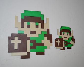 The Legend of Zelda, Link NES Wall Art: Retro Nintendo-Inspired Game Decor