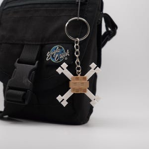 Grow A Garden Bone Blossom Keychain Roblox-Inspired