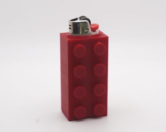 lego cigarette lighter LEGO Style Bic Lighter Sleeve – Interlocking Brick Design Case for Standard  Bic Lighters