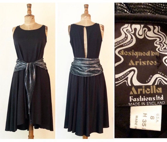 1970s vintage Aristos Ariella black and silver lur