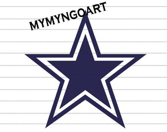 Dallas Cowboys Logo Svg, Eps, Dxf, Pdf, Png, Jpe for Cricut and Silhouette-Digital Download.