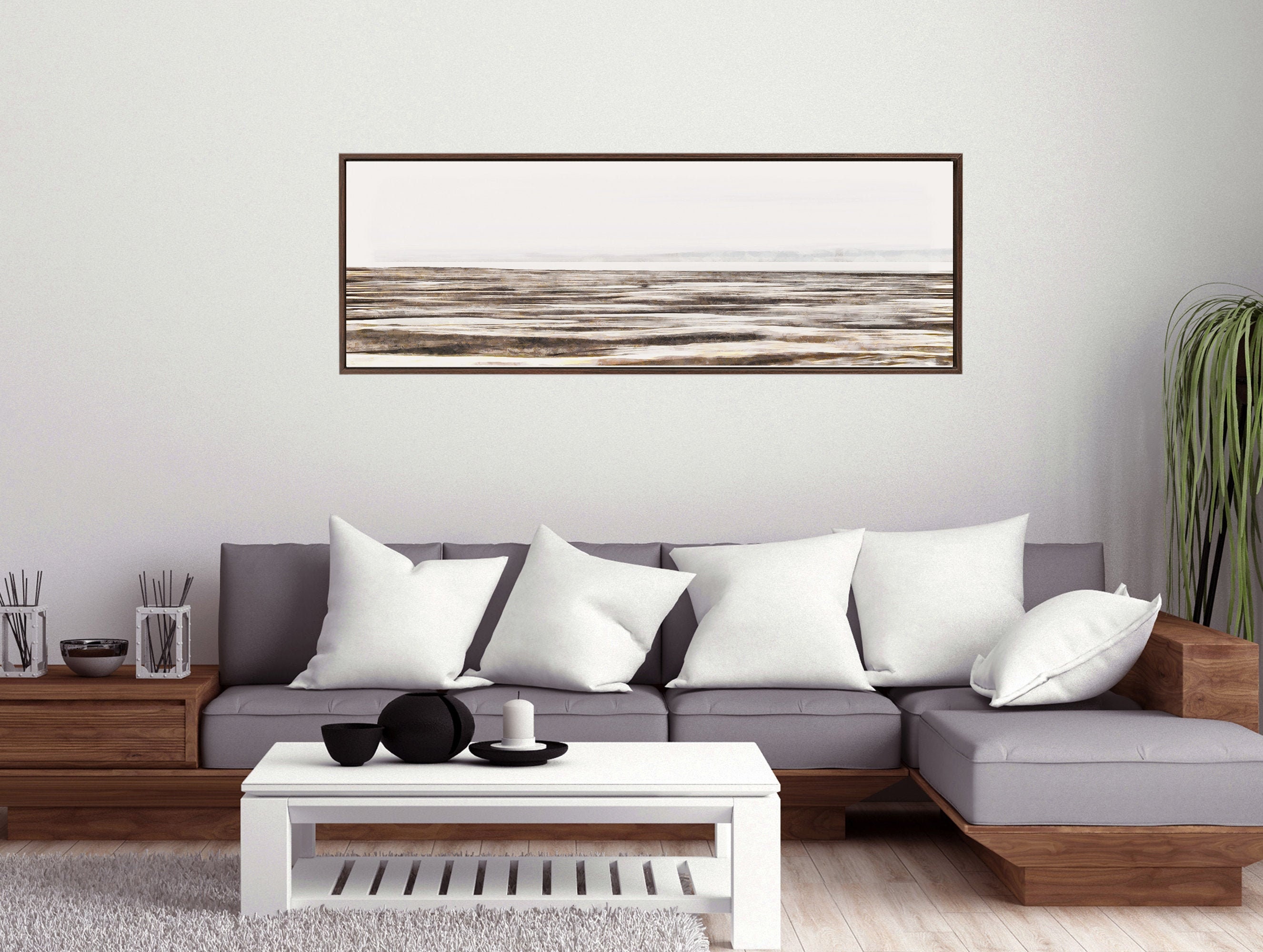 Panoramic Wall Art Oil Painting Print on Canvas Large Wall Etsy