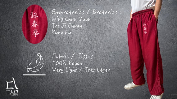 Kung Fu Pants, Pant With Pockets, Light and Loose Pant, With