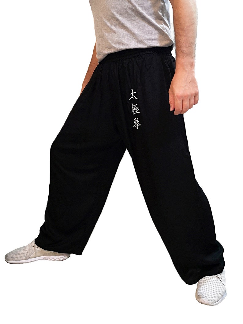 Tai Chi Pants, Wide Leg Pants, Relaxation Trousers, Open on Ankles ...