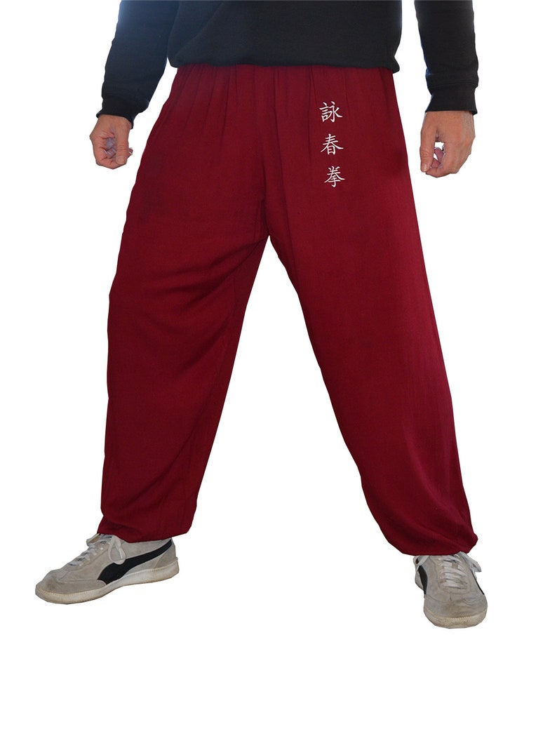 Wing Chun Kung Fu Pants pants for woman and man light smooth | Etsy