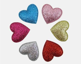 1" Heart Appliques Valentine's Day