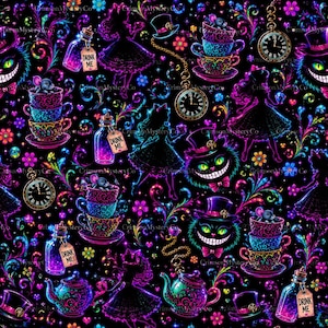 Wonderland Naadloos Patroon