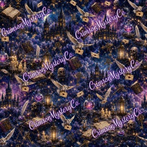 Wizarding Seamless Pattern