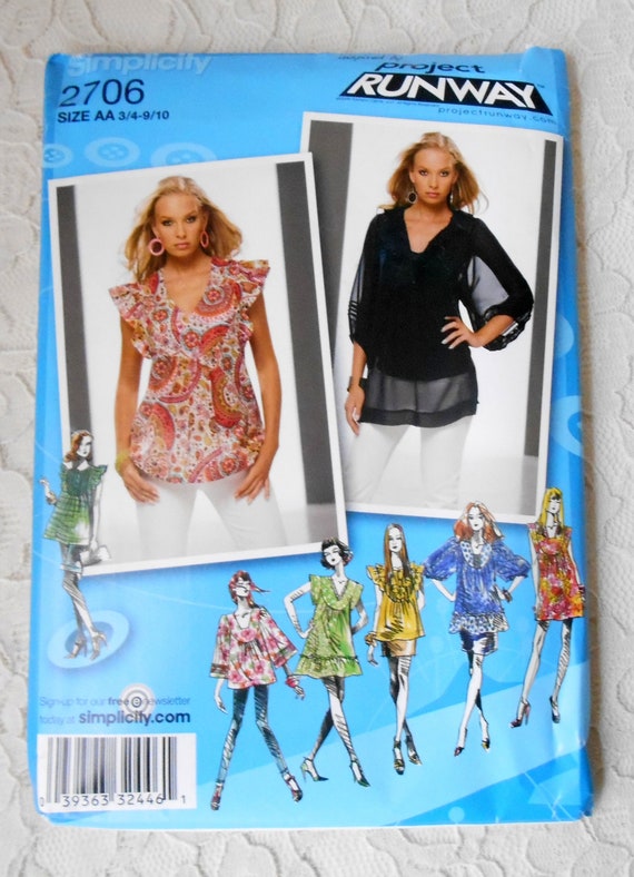【冬バーゲン★】 Pattern Sewing 2706 Simplicity Mini Yoke With Tunic or Dress 裁縫材料