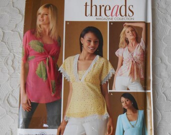 Simplicity 4180 Sewing Pattern Pullover Bias Tunic or Tops for Women, Misses Size K5 6 - 16 Out of Print 2006