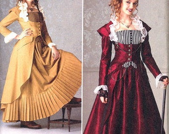 Simplicity 2172 Sewing Pattern Dress Bustier Skirt Steampunk Womens Size HH 6-12