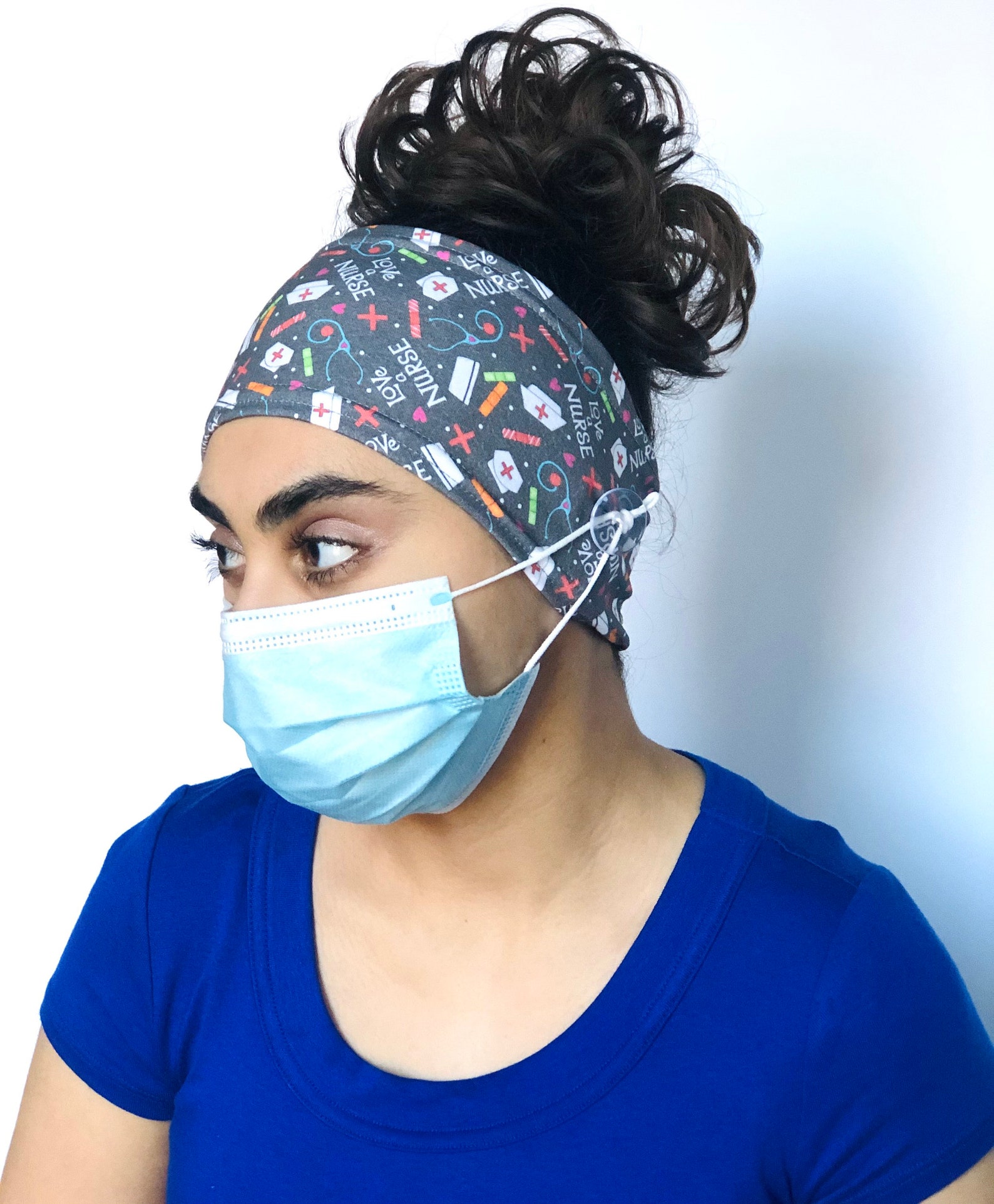 Nurse headband Wide Headband Nonslip Headband Nursing Etsy