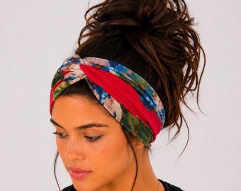 Turban Headband, Extra Wide Headband, yoga Headband, Nurse Headband, Wide Headband, Floral Headband, Twisted Headband