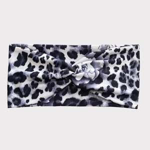 Leopard Turban Headband, Nurse Headband, Twist Headband, Extra Wide Headband, Wide Headband, Healthcare Headband