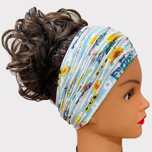 Disney Scrunch Headband, Extra Wide Headband,  Nurse Headband, Boho Headband, Buttons Headband, wide Headband, Healthcare Headband