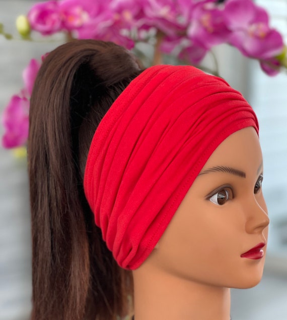 8-Pack Jersey Elastic Cotton Headbands – Women's Fashion Athletic Yoga Headwrap (Multicolor)