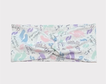Labor Headband, Doctor Headband, Extra Wide Headband, Nurse Headband, Wide headband, Buttons Headband, Healthcare