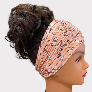 Nurse Scrunch Headbands, Extra Wide Headband, Workout Headband, Scrunch Headband,  Wide Headband, Women Headband