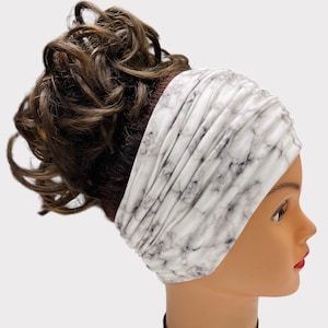 Extra Wide Jersey Headband, Tie-Dye Headband, Running Headband, Workout Headband, Women Headband, Men Headband, Nurse Headband