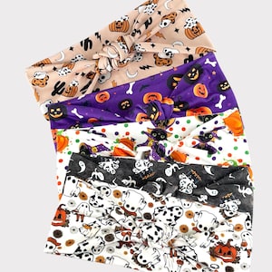 Halloween Top Knot Headband, Nurse Headband, Extra Wide Headband, Buttons Headband, Healthcare Headband, Halloween Headbands