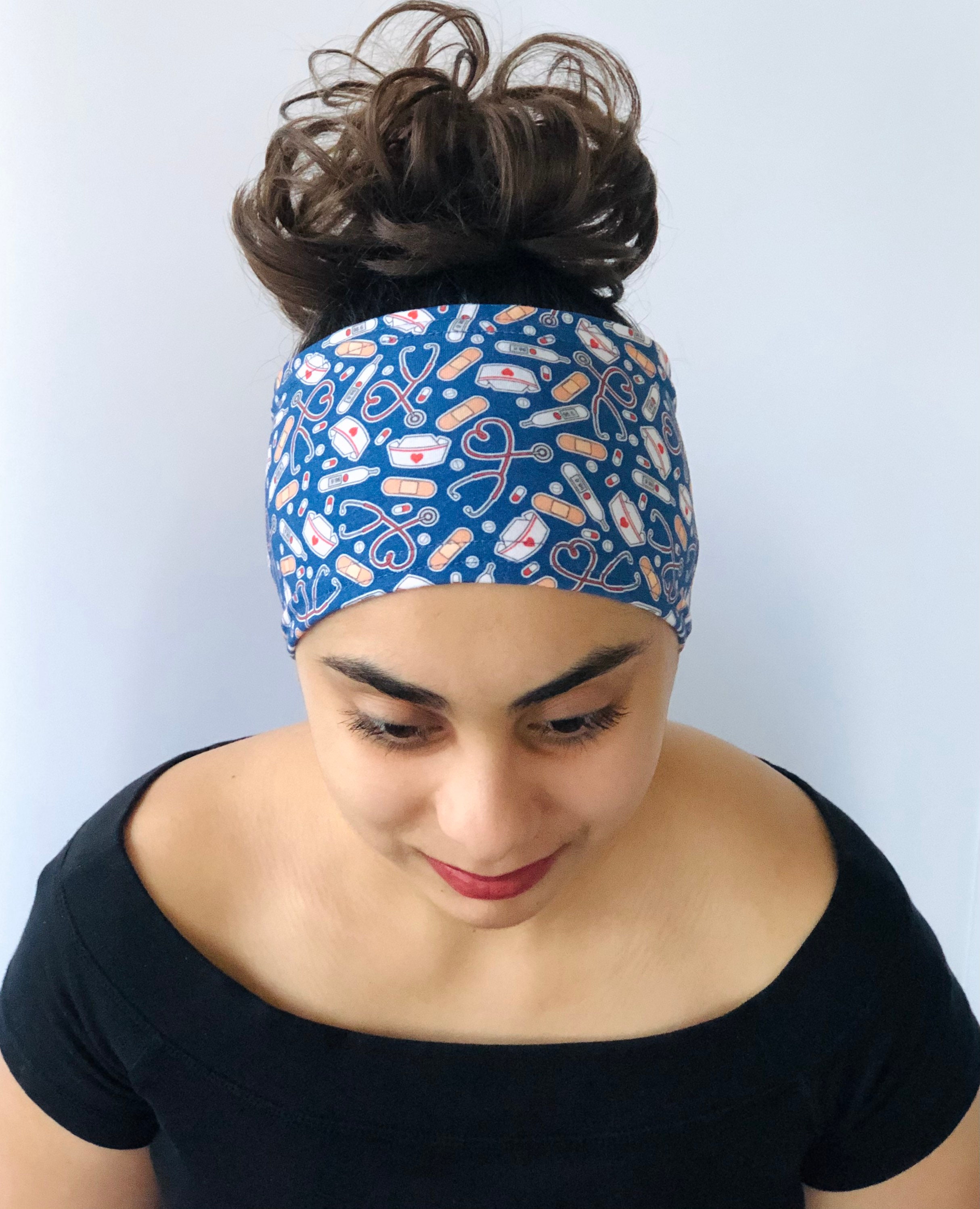 Nurse headband Wide Headband Nonslip Headband Nursing Etsy