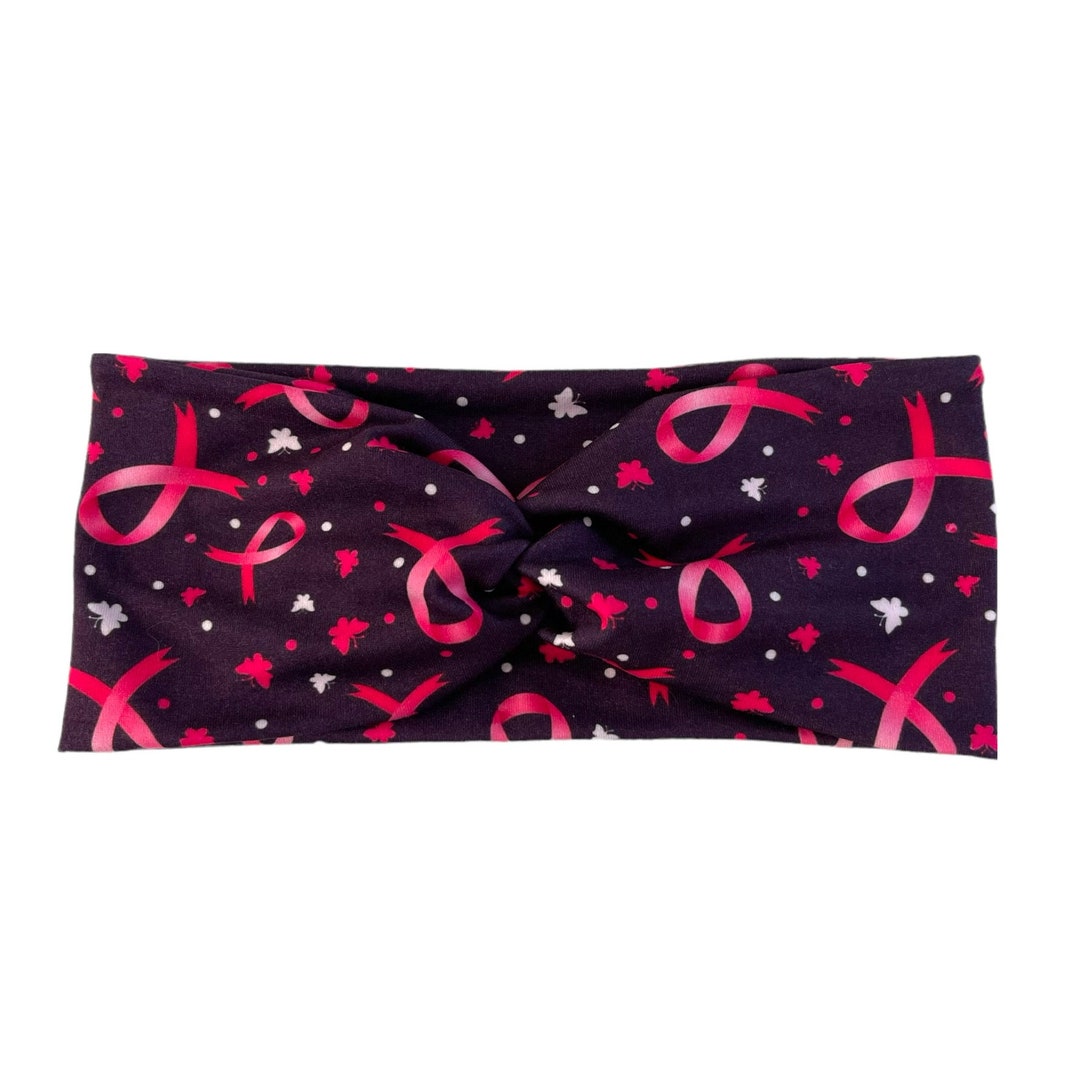 Breast Cancer Headband Awareness Headband Butterfly Etsy