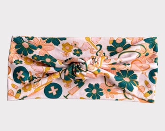 Nurse Headband, Top Knot Headband, Twisted Headband, Twisted Turban Headband, Knotted Headband, Yoga Headband, Floral Headband