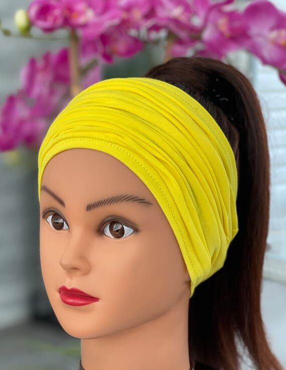 Coach Bright Yellow Hairband Yellow Tie Headband main image 4
